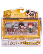  Harry Potter Moments Figures Set With Exclusive Harry, Ron, Hedwig & Display Case