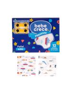 Bebe Crece Pañales de Tela Estampados Niño 12 piezas - Modelo: 5