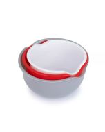 Fridgemate Juego de 3 Tazones de Plástico 1.5-2-2.5 Litros