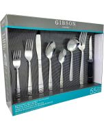Gibson Home Juego de Cubiertos de Acero Inoxidable 55 piezas