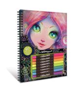  Nebulous Stars Black Pages Coloring Book – Coralia (Con Neón)