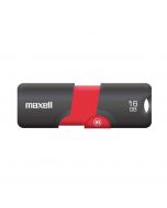 Maxell Memoria Usb Flix Diseño Retráctil Sin Tapa Rojo