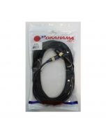 Okahama Cables Toslink Opticsfiber 25Ft Negro