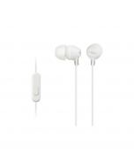 Sony - Aurículares In-Ear (Con Micrófono), Blanco