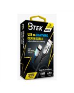 Maxell Cable de Nylon USB-A a Lightning Btek | 1.5m | Denim