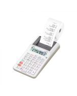 Casio Calculadora con impresion de papel Compacta | 12 Dígitos | Blanca