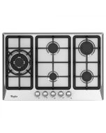 Whirlpool Estufa empotrable a gas | 30" | WP3040S | 5 quemadores | Acero inoxidable 