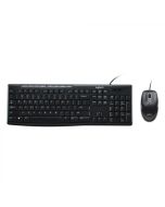 Logitech Combo Teclado y Mouse MK200 | Alámbrico | Español | Negro 