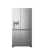 Hisense Refrigeradora Side by side | 22.3 cu.ft. | inverter | Dispensador de agua | fabricador de hielo | 10 años de garantía en compresor y 3 años de garantía en mano de obra y piezas | Gris