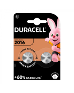 Duracell Baterías de botón de Litio 2016 | Paquete de 2 Unidades