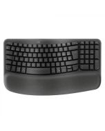 Logitech Teclado ergonómico inalámbrico con un reposamanos acolchado Wave Keys 920-012278 | Negro