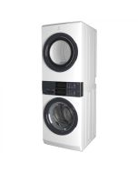 Electrolux Centro de lavado a gas Laundry Tower | Lavadora de carga frontal 4.4 P3 | Secadora 8 P3 | Sistema de lavado LuxCare | Puertas reversibles 