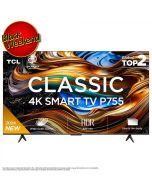 Tcl Televisor 43" P755 | 4K UHD | Google TV | Procesador AiPQ | DVB-T | Dolby Vision | Atmos | 120Hz | Wi-Fi | BT | 3 años de Garantía