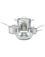 Cuisinart Juegos de Ollas Chef's Classic | 7 Piezas | Acero Inoxidable 