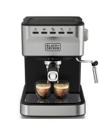 Black and Decker Cafetera | Expreso-Capuchino-Late-Americano | Capsula para hacer Nespresso | 1100w | Bomba de 20 Bares | 1.5lts 