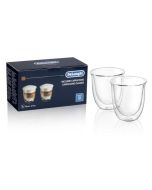 Delonghi Set de Vasos de Cappuccino de Doble Pared | 190 Ml | Vidrio