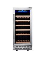 TCL Vinera 31 Botellas | 6 Niveles de Madera | 1 Sola Temperatura | Asa de Acero | Empotrable | Gas Eficiente R600