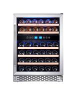 TCL Vineras Empotrable 46 Botellas | 5 Niveles de Madera | 2 Zonas de Temperatura | Gas Eficiente R600