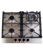 Drija Estufa Empotrable a Gas Milán 60 Pro | 4 Quemadores Italiano | Encendido Eléctrico | 110v/240v | Acero Inoxidable 