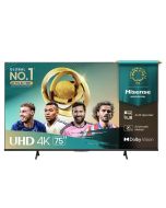Hisense Televisor 75" | Uhd 4k | Sistema Operativo Vidaa | Hdr10 | Dolby Vision | Dts Virtual | 2 Años de Garantía 