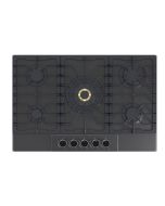 Drija Estufa Empotrable 30" Italia 76 | Gas Vitro | 5 Quemadores de Cobre | Valvulas de Seguridad | Negro 