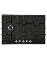 Midea Estufa Empotrable a Gas 30" | 5 Quemadores | Vidrio Templado | Triple Flama | Negro