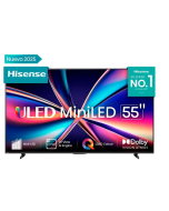 Hisense Televisor Mini Uled 55" | Vidaa | Wi-Fi | Dolby Atmos | 3 Años de Garantía