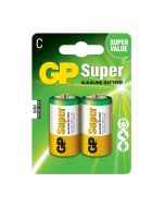 Gp Batería Super Alkaline Type C 1.5V 2 Un Blanco