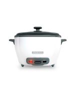 Black And Decker Olla arrocera de 20 tazas antiaherente removible tapa de vidrio y cesto de vaporizador