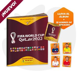 Panini Álbum FIFA World Cup Qatar 2022 + 15 Sobres de Stickers