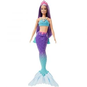 Barbie Mattel Muñeca Sirenas Básicas Morado Hgr08