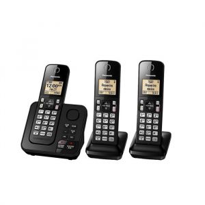 Panasonic Teléfono inalámbrico 3 Auriculares Modo ECO Negro