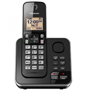 Panasonic Teléfono inalámbrico contestadora digital ECO Negro