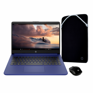 Hp Laptop 14 Dq2521La, Intel Core I3, 8 Gb, 256 Gb Ssd, 14, Hd, Windows 11 Home + Mouse 200 Negro Inalámbrico + Funda Protección Reversible Negro/Plateado 14"