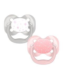 Dr. Brown's Pacificador 0-6 Meses para Niña - Set de 2 Piezas