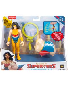 Dc Superpets Dc Wonder Woman & Pb de 6 Pulgadas