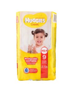 Pañales Desechables Classic XG/4 - 9 unidades