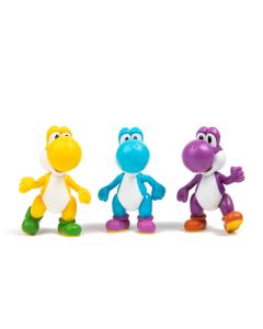 Super Mario Set de 3 Mini Figuras Yoshi