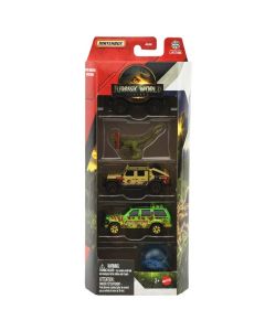 Mattel Matchbox Jurassic World Rebirth Paquete de 5