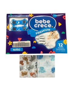 Pañales de Tela Estampado Niño 12 piezas - 99-35-331BOX
