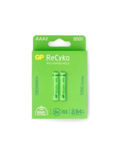 Gp 3870 Aaa Recargable Recyko 950Mah Blister de 2 Verde