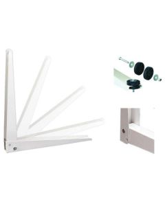 Barkan Soporte de Condensadora para Aire Acondicionado Qe Quality | Extension de Bracket 15.5" | Soporta hasta 120kg | Aplican para 9k, 12k y 18k Btu
