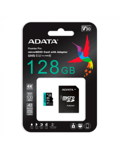 Memoria Micro Sd con Adaptador Sd | 128 Gb | Uhs-I U3 | V30s | A2 | 100/85 Mb/S