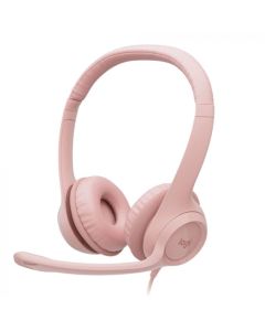 Logitech Audífonos Usb H390 para Computadora | Supresion de Ruido | Rosado