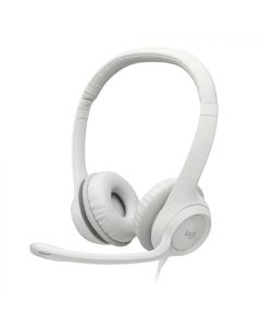 Logitech Audífonos Usb H390 para Computadora | Supresion de Ruido | Blanco 