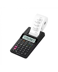 Casio Calculadora con Impresión de Papel Compacta | 12 Dígitos | Negra