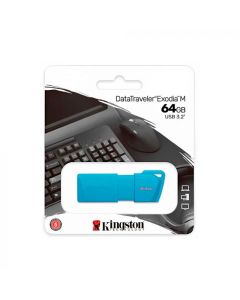 Kingston Memoria Usb 3.2 Datatraveler Exodia M | 64 Gb | Turquesa