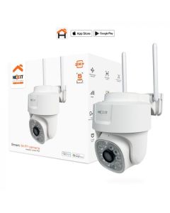 Nexxt Cámara Inteligente Wi-Fi PTZ con Cable para Exteriores | 2K+ | Cámara Motorizada | Filtro de Figura Humana
