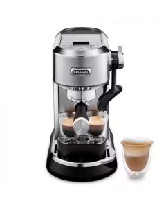 Delonghi Cafetera Dedica Maestro Plus | Varita de Vapor | 3 Temperaturas | Acero Inoxidable