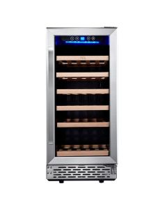 TCL Vinera 31 Botellas | 6 Niveles de Madera | 1 Sola Temperatura | Asa de Acero | Empotrable | Gas Eficiente R600